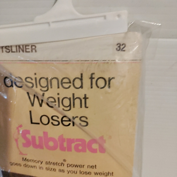 Vintage 1978 SUBTRACT White Pants Liner sz 32 –Firm Control Shapewear Style 2507 - Picture 3 of 7